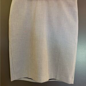 White House Black Market Checked Gray Pencil Skirt